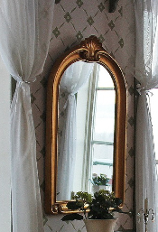 Miroir doré baroque style Louis XVI